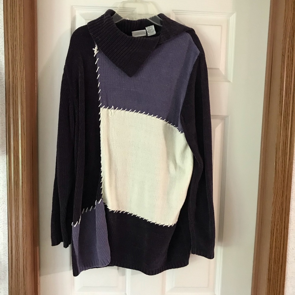 Purple and cream xl sweater